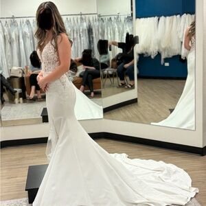 NEW Elegant White Wedding Dress!! Not Used, Not Altered!